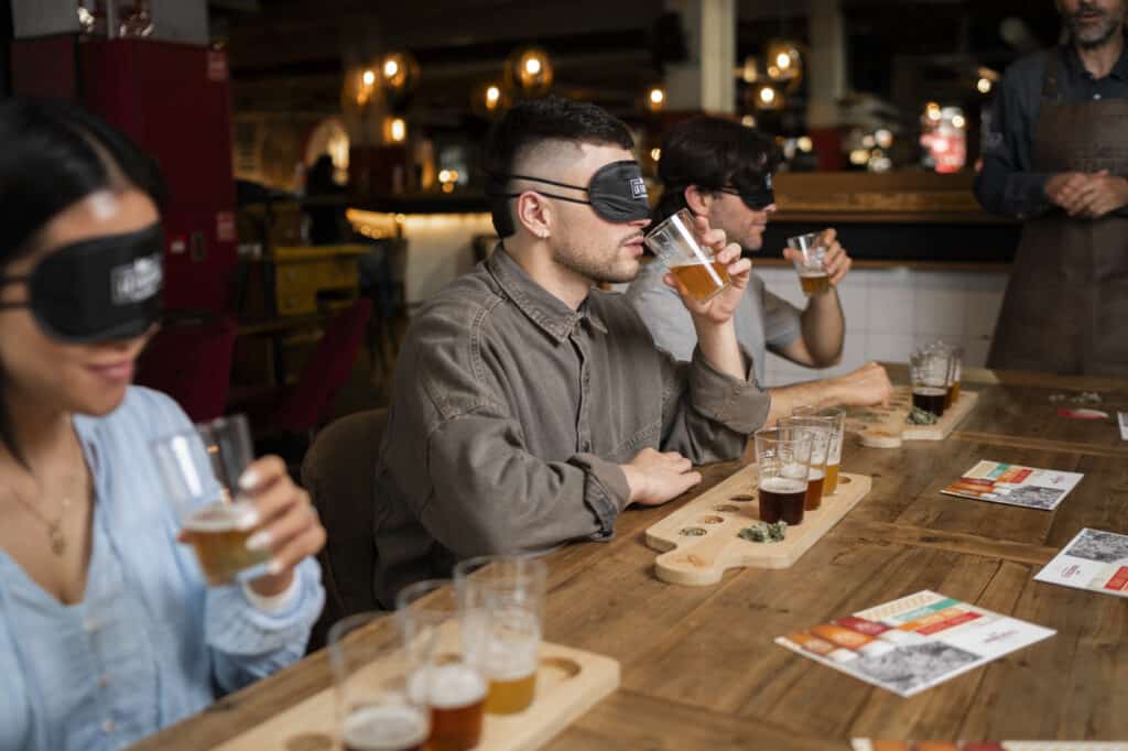 Blind beer tasting